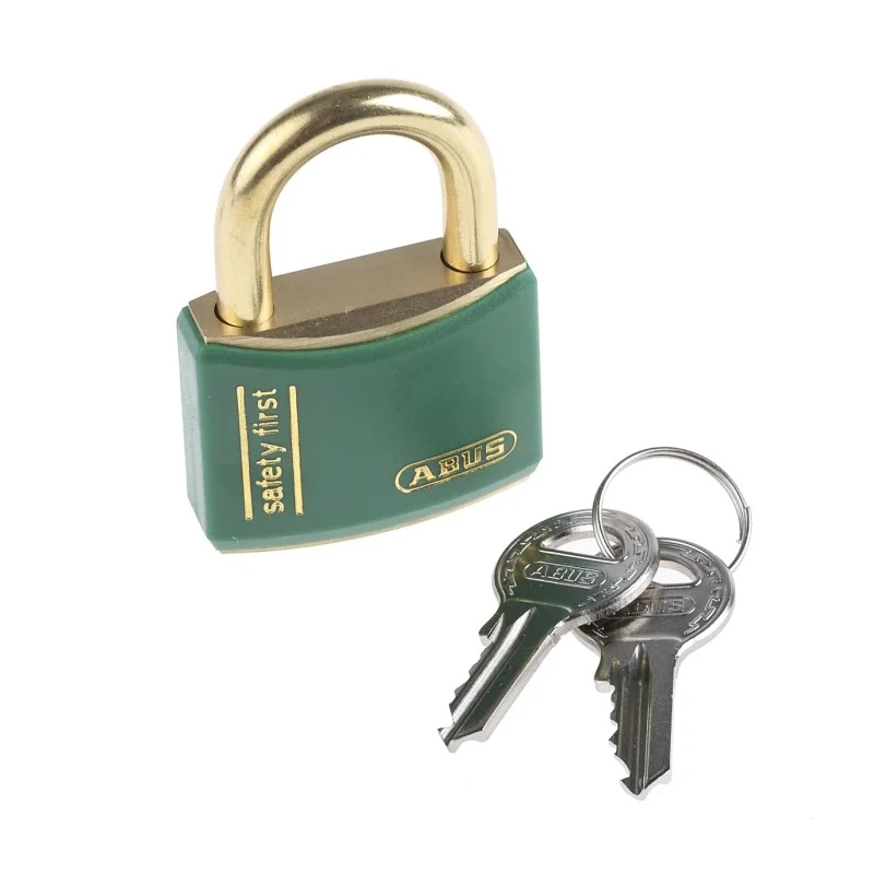 ABUS Keyed Brass Safety Padlock Weatherproof, 6 mm Diameter x 23 mm Length Shackle, 40 mm Body Width XR0084T40KA3