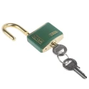 ABUS Keyed Brass Safety Padlock Weatherproof, 6 mm Diameter x 23 mm Length Shackle, 40 mm Body Width XR0084T40KA3
