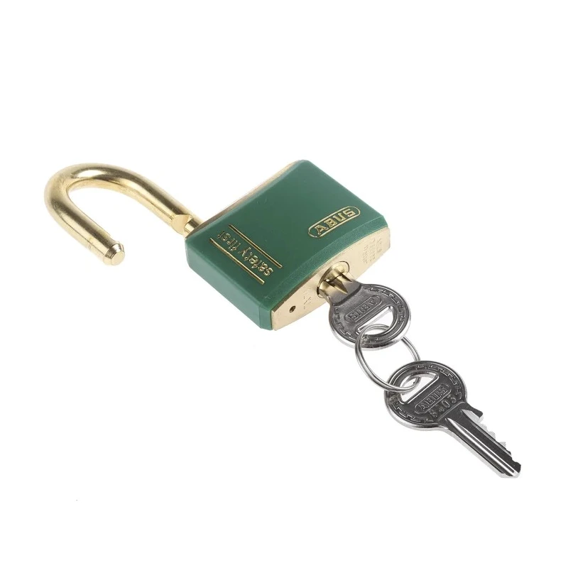 ABUS Keyed Brass Safety Padlock Weatherproof, 6 mm Diameter x 23 mm Length Shackle, 40 mm Body Width XR0084T40KA3