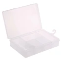 RS PRO 5 Cell Transparent Polypropylene Compartment Box, 40 mm Height x 181 mm Width x 125 mm Depth 435-0214