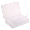 RS PRO 5 Cell Transparent Polypropylene Compartment Box, 40 mm Height x 181 mm Width x 125 mm Depth 435-0214