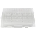 RS PRO Adjustable Compartments 23 Cell Polypropylene Compartment Box, 47.63 mm x 355.6 mm x 228.6 mm 435-0236