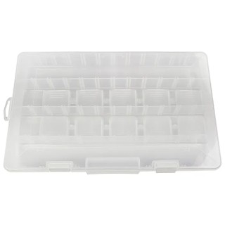 RS PRO Adjustable Compartments 23 Cell Polypropylene Compartment Box, 47.63 mm x 355.6 mm x 228.6 mm 435-0236