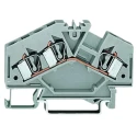 WAGO 281 Series Feed Through Terminal Block Grey, 4mm² Cable CSA, 3 Positions, 1-Level Cage Clamp 281-631