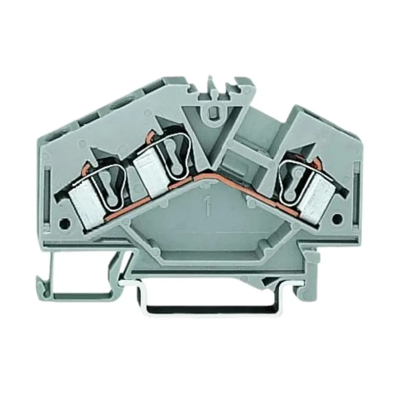 WAGO 281 Series Feed Through Terminal Block Grey, 4mm² Cable CSA, 3 Positions, 1-Level Cage Clamp 281-631