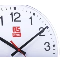 RS PRO White Analogue Wall Clock 300 mm Diameter Plastic Case Shatterproof 1 AA Battery 440-9568