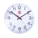 RS PRO White Analogue Wall Clock 300 mm Diameter Plastic Case Shatterproof 1 AA Battery 440-9568