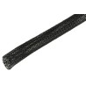 SES Sterling Expandable Braided Polyethylene Terephthalate Black Cable Sleeve 100m Length 10-20mm Diameter 06240006010