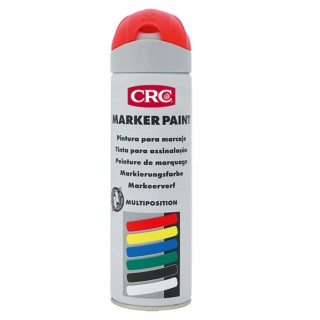 CRC 500 ml Red Fluorescent Spray Paint Water-Based High-Visibility Marker Paint 10155
