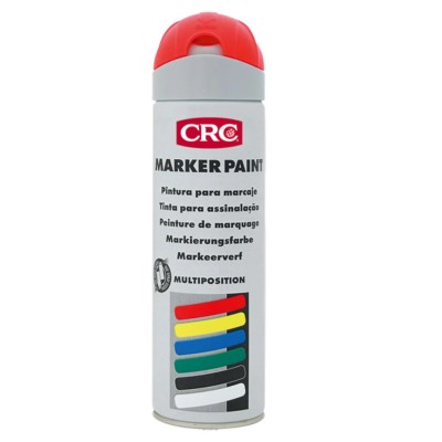 CRC 500 ml Red Fluorescent Spray Paint Water-Based High-Visibility Marker Paint 10155