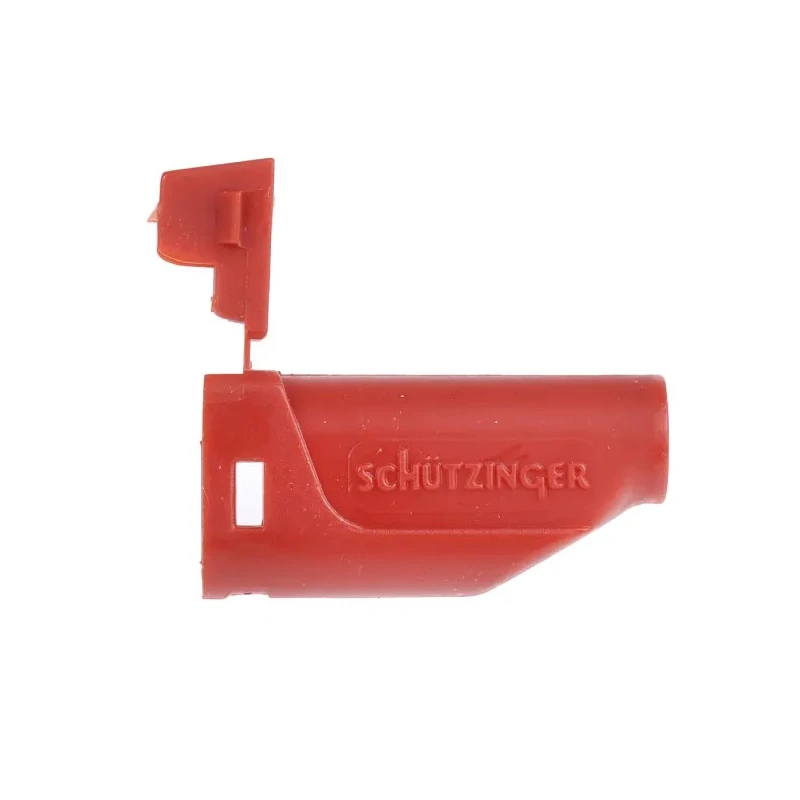 Schutzinger Red Male Banana Plug 4 mm Connector Screw Termination 16A 30VAC 60VDC Nickel Plating FK15S RED