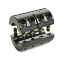 Ruland Rigid Shaft Coupling, Clamp Style, Black Oxide Steel, 34 mm Outer Diameter, 200 Nm Torque Rating MSPX-14-14-F