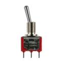 NEUTRAL Toggle Switch, Panel Mount, On-On SPDT, Solder Terminal, 28 V DC, 125 V AC 448-0747