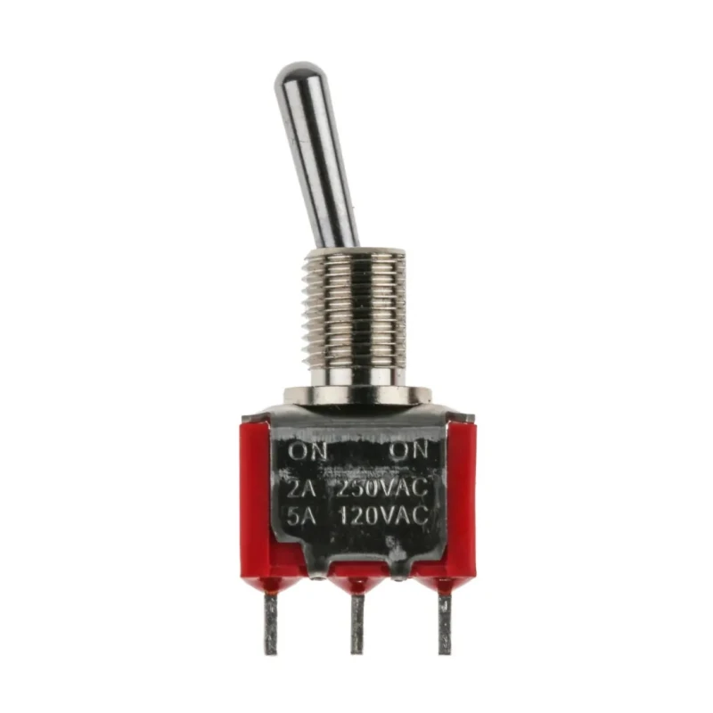 NEUTRAL Toggle Switch, Panel Mount, On-On SPDT, Solder Terminal, 28 V DC, 125 V AC 448-0747