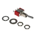 NEUTRAL Toggle Switch, Panel Mount, On-On SPDT, Solder Terminal, 28 V DC, 125 V AC 448-0747