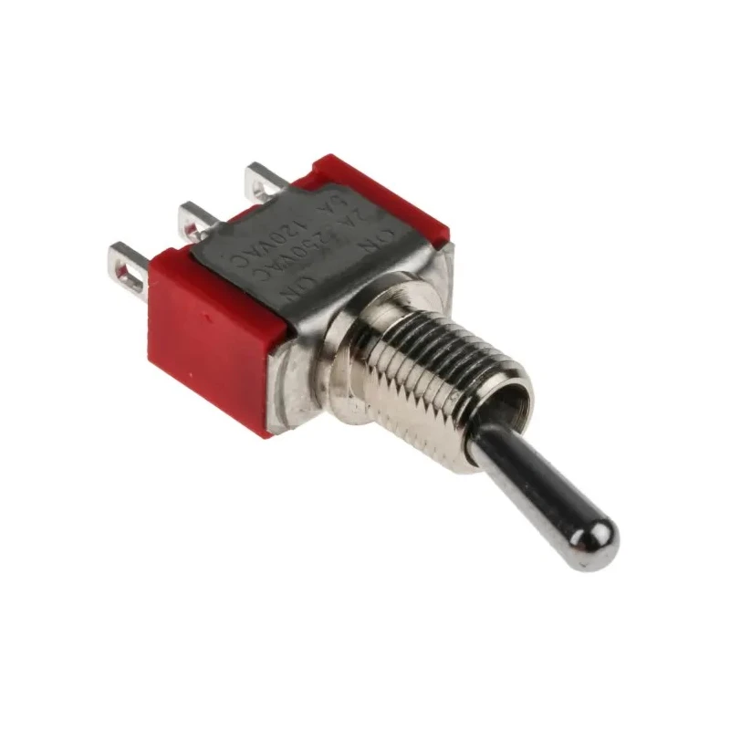 NEUTRAL Toggle Switch, Panel Mount, On-On SPDT, Solder Terminal, 28 V DC, 125 V AC 448-0747