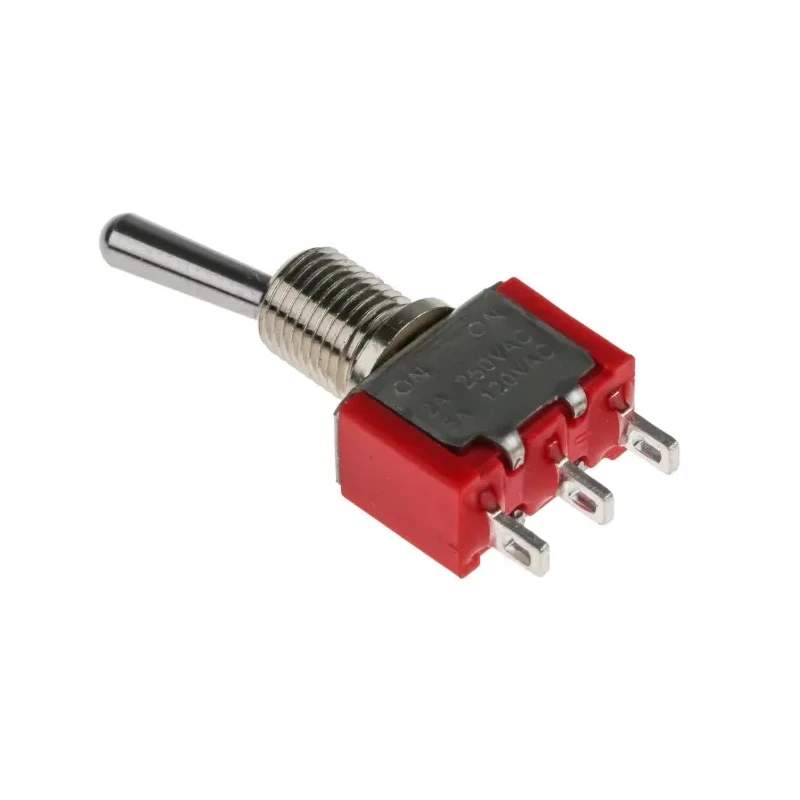 NEUTRAL Toggle Switch, Panel Mount, On-On SPDT, Solder Terminal, 28 V DC, 125 V AC 448-0747