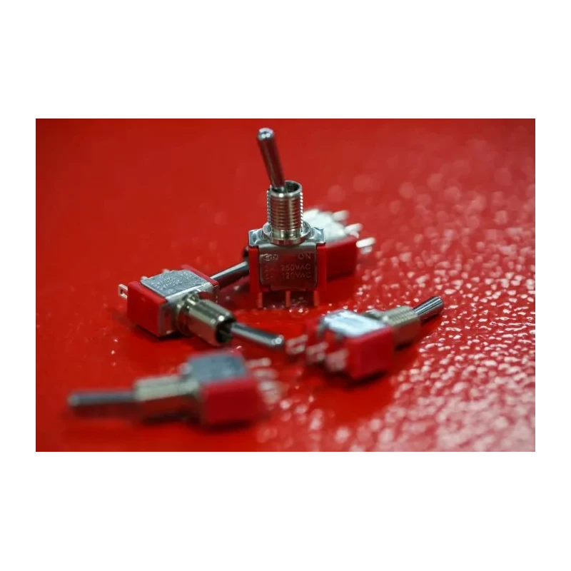 NEUTRAL Toggle Switch, Panel Mount, On-On SPDT, Solder Terminal, 28 V DC, 125 V AC 448-0747