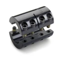 Ruland Rigid Shaft Coupling Black Oxide Steel Clamp Style 108mm Length 1325Nm Torque MSPC-40-40-F