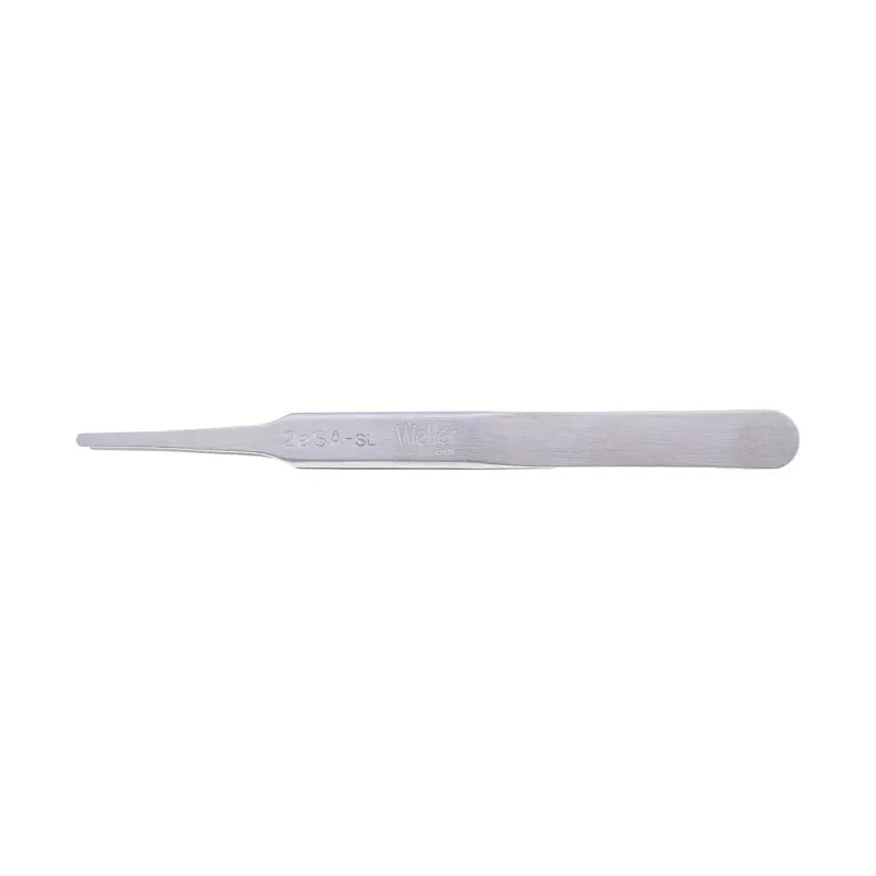 Weller Erem Stainless Steel Flat, Round Tweezer 123mm 2ASASL