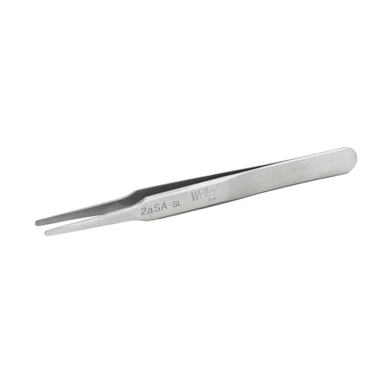 Weller Erem Stainless Steel Flat, Round Tweezer 123mm 2ASASL