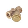 Sferaco Bronze Y Strainer, 1 in Connection Size, Liquid Media, ISO 9001:2015, Italian Origin 206006