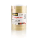 3M Clear Office Tape 19mm Width x 66m Length Transparent Scotch 550 Series 550 TAPE 19MMX66MTR