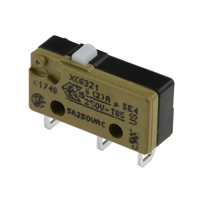 Saia-Burgess Plunger Micro Switch, Solder Terminal, 5A, 250 V AC, CO Contact Configuration, IP40 Rated XCG3-Z1