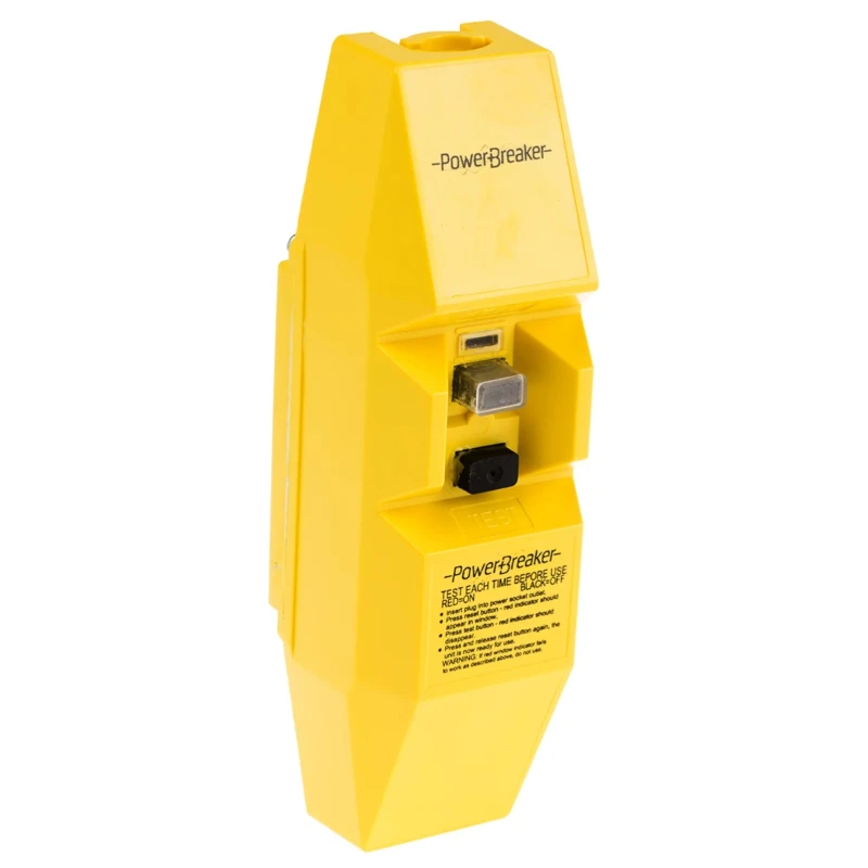 Powerbreaker Inline Mains RCD Connector Adapter 16A 2 Pole 110V AC J62Y