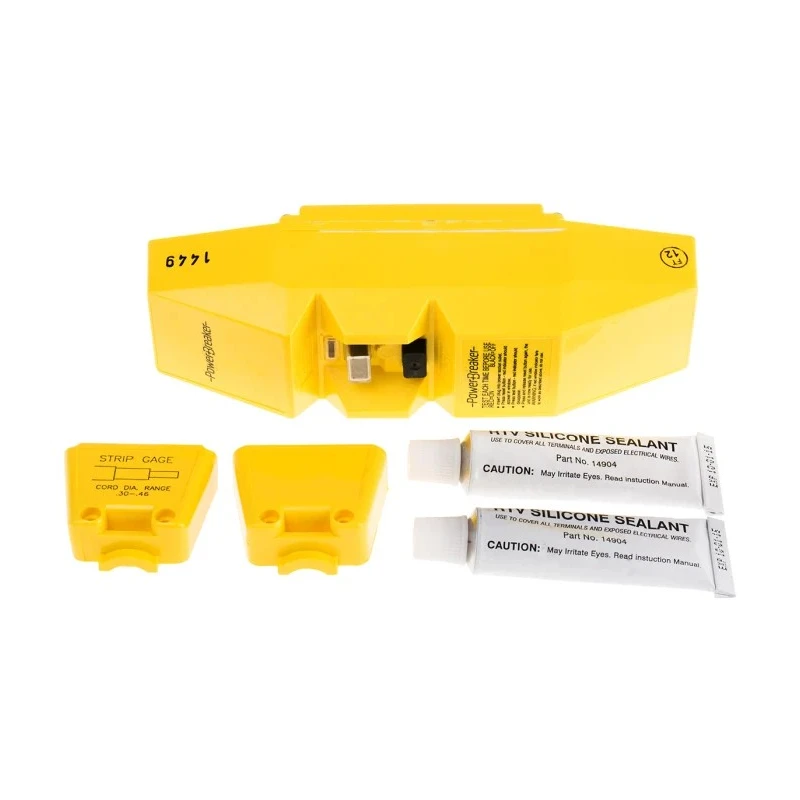 Powerbreaker Inline Mains RCD Connector Adapter 16A 2 Pole 110V AC J62Y