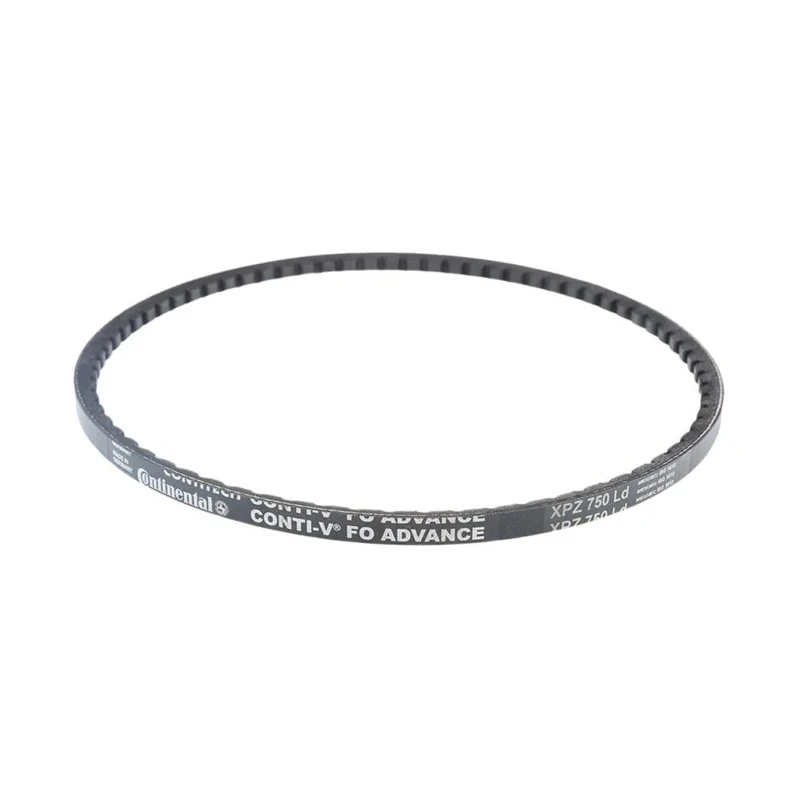 Contitech Drive Belt Narrow Belt Polyester Cord Polychloroprene Belt Material, 9.7mm Width, 8mm Height, Outside XPZ 750