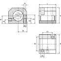 Igus Linear Shaft Support 2-Bolt Base Bearing Housing Aluminium 35 mm Height 39 mm Length RGA-12