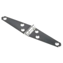RS Pro Stainless Steel Strap Hinge with a Fixed Pin, 145 mm x 29 mm x 1.5 mm 434-9618