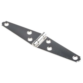 RS Pro Stainless Steel Strap Hinge with a Fixed Pin, 145 mm x 29 mm x 1.5 mm 434-9618