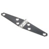 RS Pro Stainless Steel Strap Hinge with a Fixed Pin, 145 mm x 29 mm x 1.5 mm 434-9618