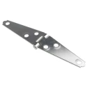 RS Pro Stainless Steel Strap Hinge with a Fixed Pin, 145 mm x 29 mm x 1.5 mm 434-9618