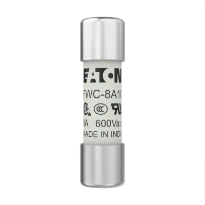 Eaton Fast Acting Ceramic Cartridge Fuse 8A 600V AC 10 x 38 mm FWC-8A10F