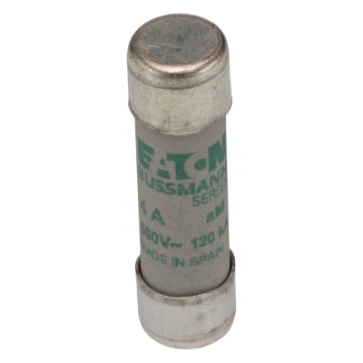 Eaton 4A Ceramic Cartridge Fuse 10 x 38 mm, 500V AC, Compact Design C10M4