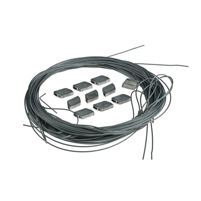 Gripple Steel Suspension System Wire Rope Loop Fixing Kit, Steel, Length 5m HF02-5M