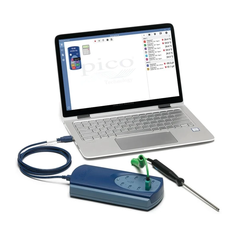 Pico Technology USB TC-08 Temperature Data Logger, USB Interface, 8 Channel, ±0.2% Accuracy TC-08