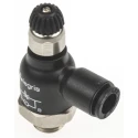 Legris 7061 Series Flow Controller Flow Regulator Tube Inlet 06 Threaded Outlet 1/8 in G Polymer CE REACH 10 bar 7061 06 10