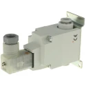 SMC Pneumatic Solenoid Valve Pilot/Spring Rc, G, NPT VQ20 Series 24V DC 0.6 MPa 