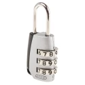 ABUS Combination Padlock Zinc Die Cast Body Steel Shackle Weatherproof 3 mm Shackle Diameter, 22 mm Width 498-6324