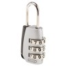 ABUS Combination Padlock Zinc Die Cast Body Steel Shackle Weatherproof 3 mm Shackle Diameter, 22 mm Width 498-6324