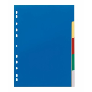 Durable Assorted A4 File Divider 6730-27, Assorted Colours, 1 Per Pack, Germany 6730-27
