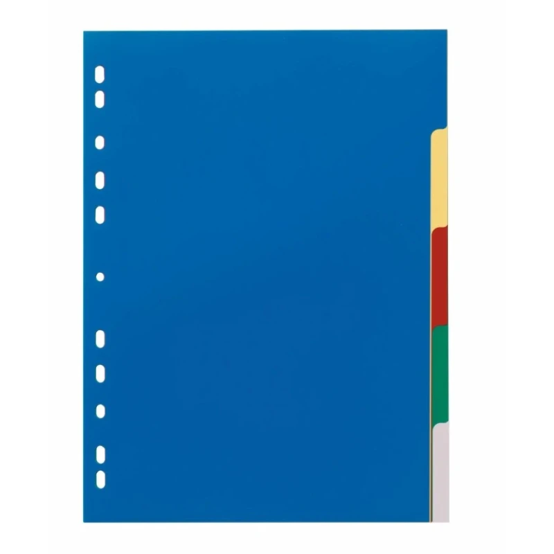 Durable Assorted A4 File Divider 6730-27, Assorted Colours, 1 Per Pack, Germany 6730-27