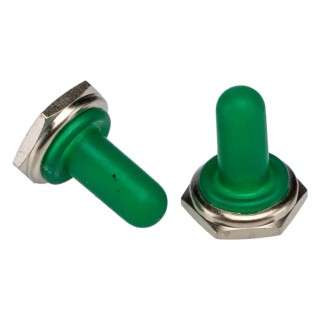 APEM Toggle Switch Boot for use with Bushings, Silicone Material, Green Color, IP65 Protection U1565-3
