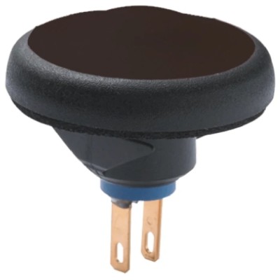 APEM IF Series Ergonomic Black Momentary Push Button Switch, Panel Mount, 16.2 mm Cutout, SPST IFB3Z1A200