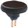 APEM IF Series Ergonomic Black Momentary Push Button Switch, Panel Mount, 16.2 mm Cutout, SPST IFB3Z1A200