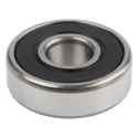 SKF Single Row Deep Groove Ball Bearing , 15 mm ID, 42 mm OD, 13 mm Width, Sealed, Steel Balls, Sheet Metal Cage 6302-2RSH
